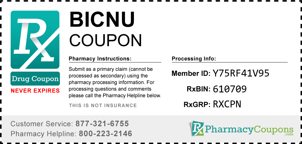 Bicnu Prescription Drug Coupon with Pharmacy Savings