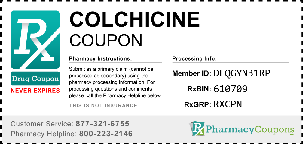 Colchicine Prescription Drug Coupon with Pharmacy Savings