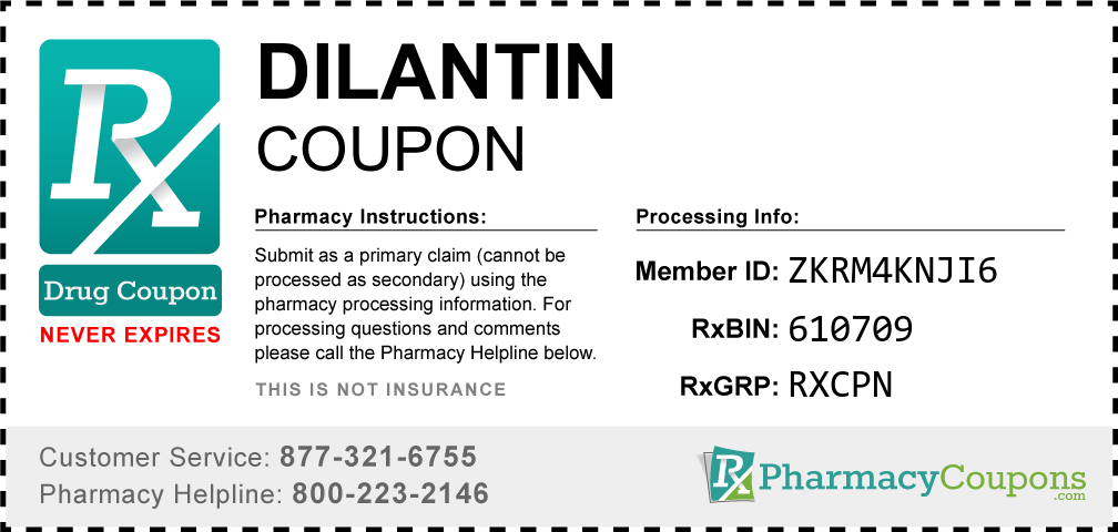 Dilantin Prescription Drug Coupon with Pharmacy Savings