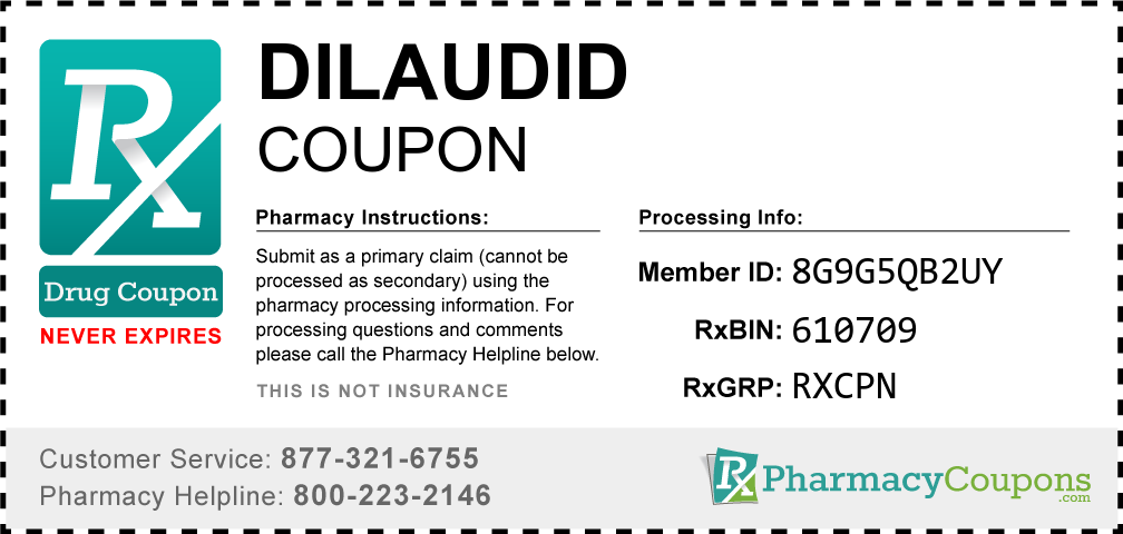 Dilaudid Prescription Drug Coupon with Pharmacy Savings