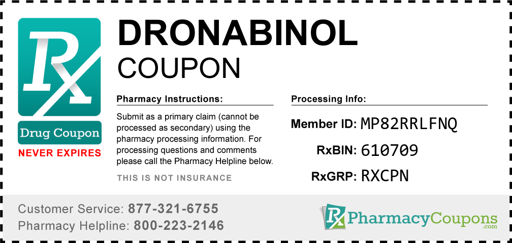 Dronabinol Prescription Drug Coupon with Pharmacy Savings