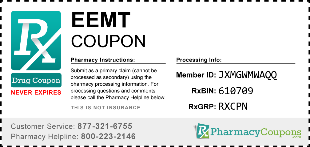 Eemt Prescription Drug Coupon with Pharmacy Savings