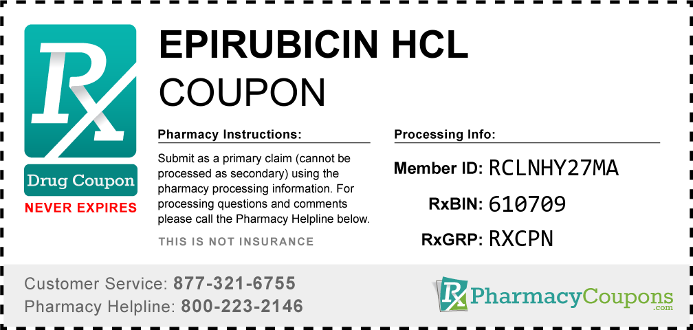 Epirubicin hcl Prescription Drug Coupon with Pharmacy Savings
