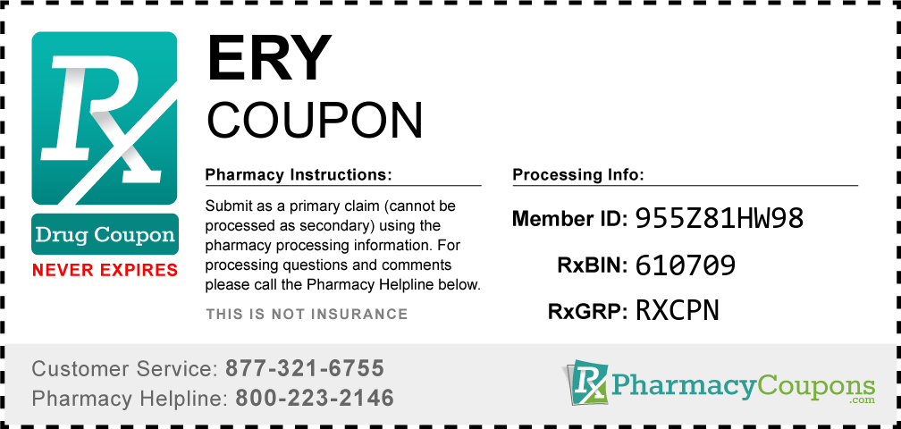 Ery Prescription Drug Coupon with Pharmacy Savings