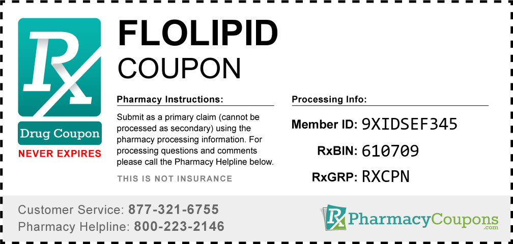 Flolipid Prescription Drug Coupon with Pharmacy Savings