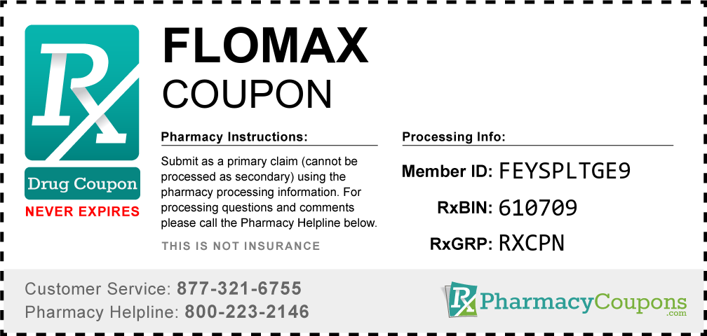 Flomax Prescription Drug Coupon with Pharmacy Savings