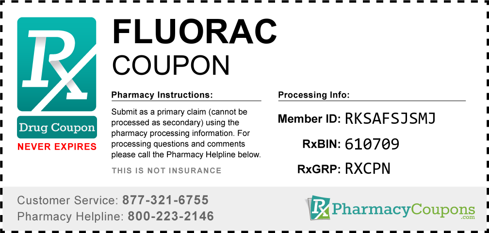 Fluorac Prescription Drug Coupon with Pharmacy Savings