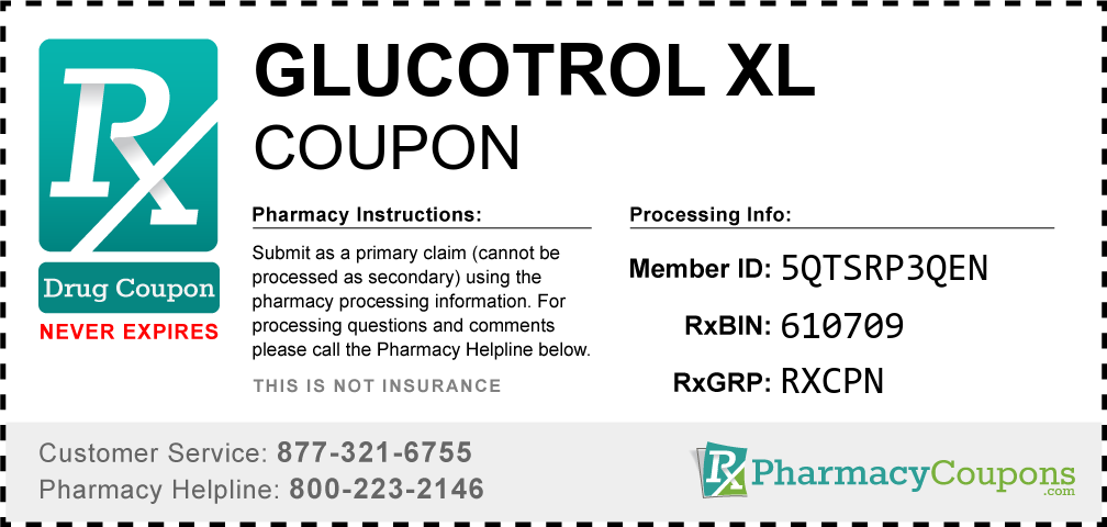Glucotrol xl Prescription Drug Coupon with Pharmacy Savings