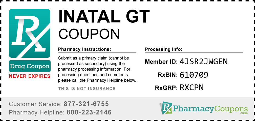 Inatal gt Prescription Drug Coupon with Pharmacy Savings