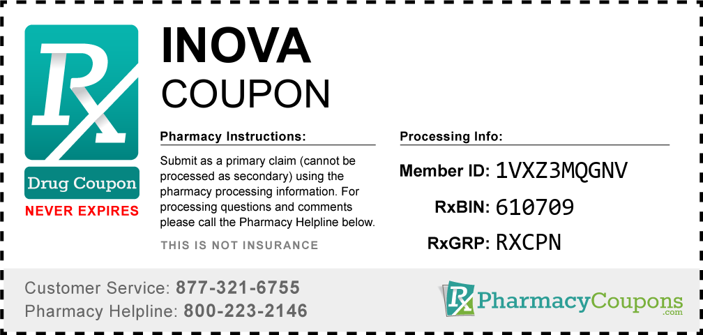 Inova Prescription Drug Coupon with Pharmacy Savings