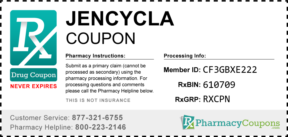 Jencycla Prescription Drug Coupon with Pharmacy Savings