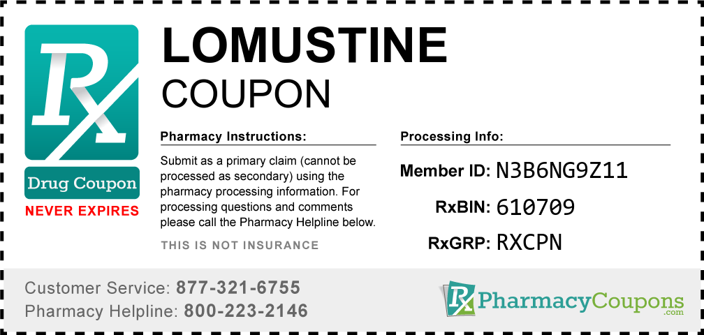 Lomustine Prescription Drug Coupon with Pharmacy Savings