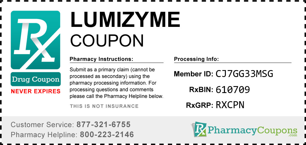 Lumizyme Prescription Drug Coupon with Pharmacy Savings