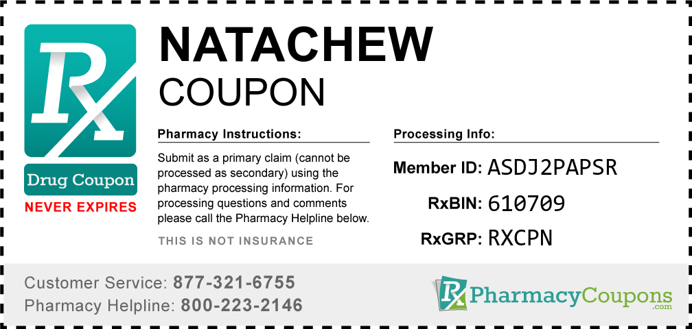 Natachew Prescription Drug Coupon with Pharmacy Savings
