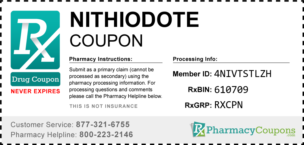 Nithiodote Prescription Drug Coupon with Pharmacy Savings