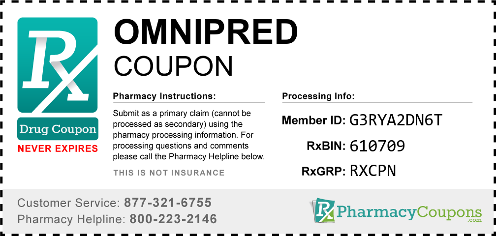 Omnipred Prescription Drug Coupon with Pharmacy Savings