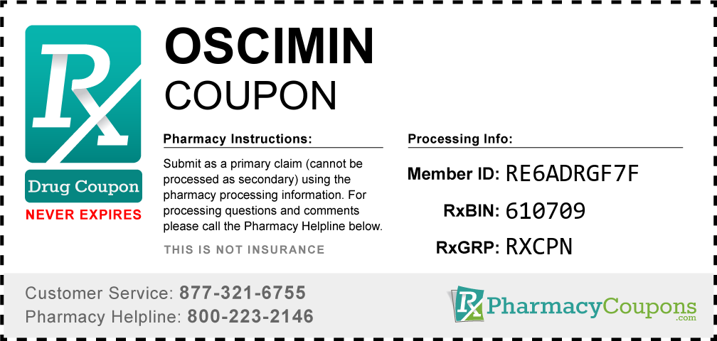Oscimin Prescription Drug Coupon with Pharmacy Savings