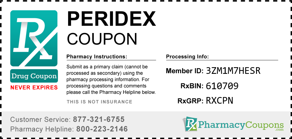 Peridex Prescription Drug Coupon with Pharmacy Savings