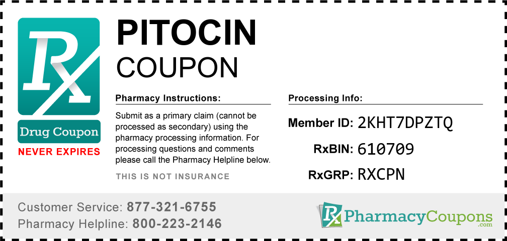 Pitocin Prescription Drug Coupon with Pharmacy Savings
