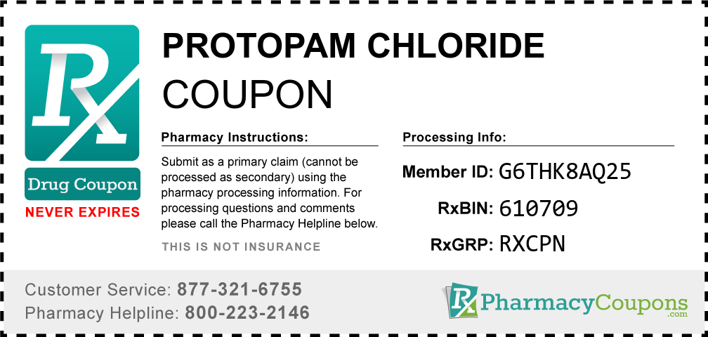 Protopam chloride Prescription Drug Coupon with Pharmacy Savings