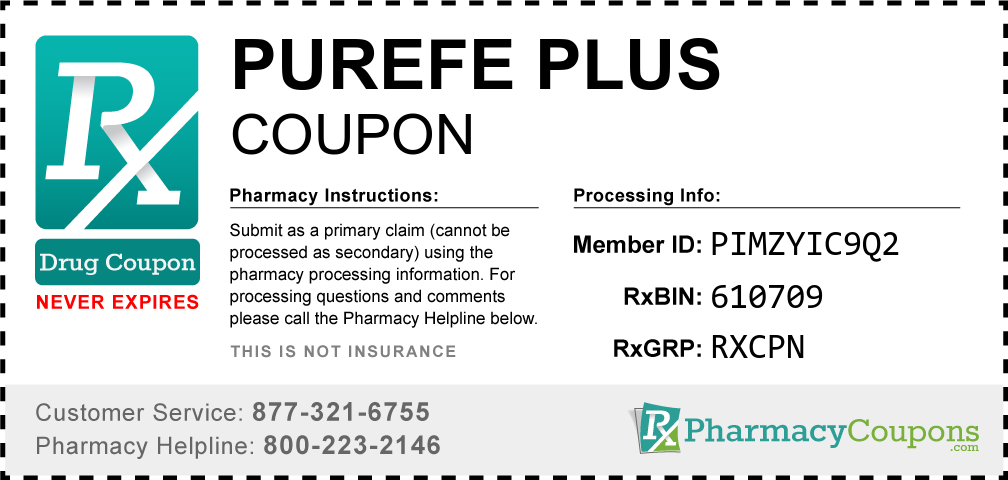 Purefe plus Prescription Drug Coupon with Pharmacy Savings