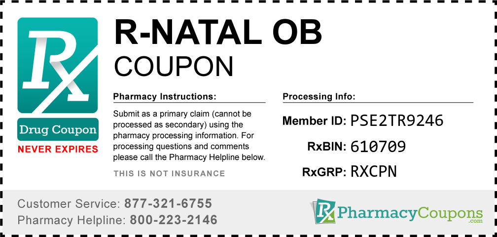 R-natal ob Prescription Drug Coupon with Pharmacy Savings