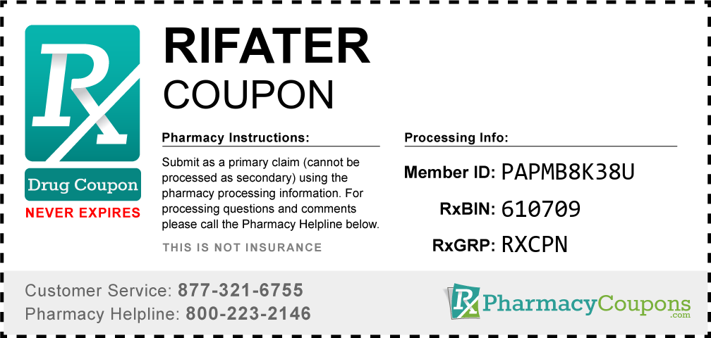 Rifater Prescription Drug Coupon with Pharmacy Savings