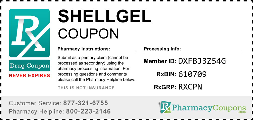 Shellgel Prescription Drug Coupon with Pharmacy Savings