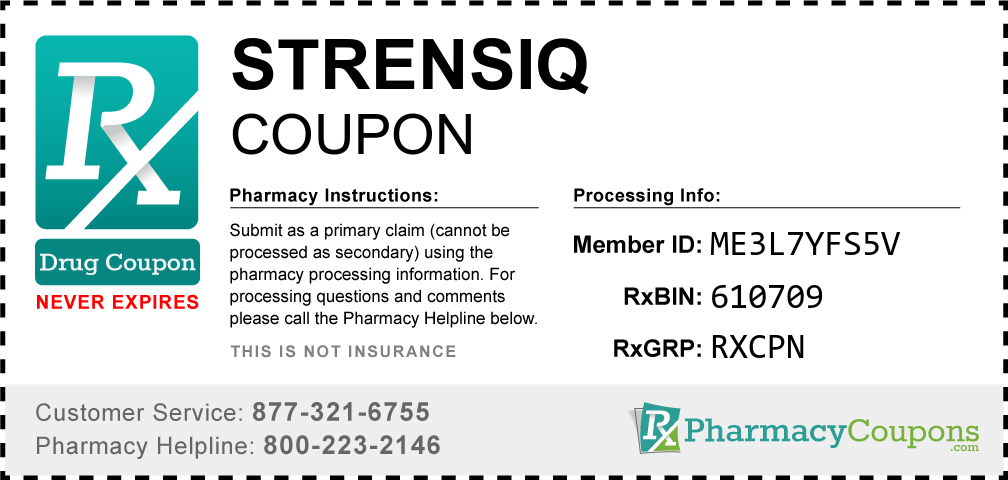 Strensiq Prescription Drug Coupon with Pharmacy Savings