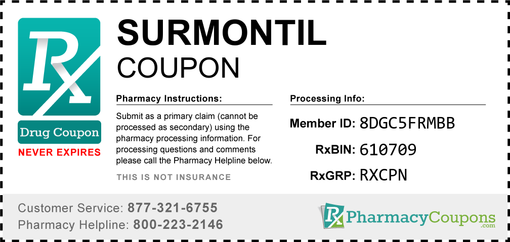 Surmontil Prescription Drug Coupon with Pharmacy Savings