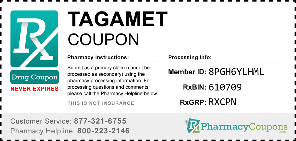 Tagamet Prescription Drug Coupon with Pharmacy Savings