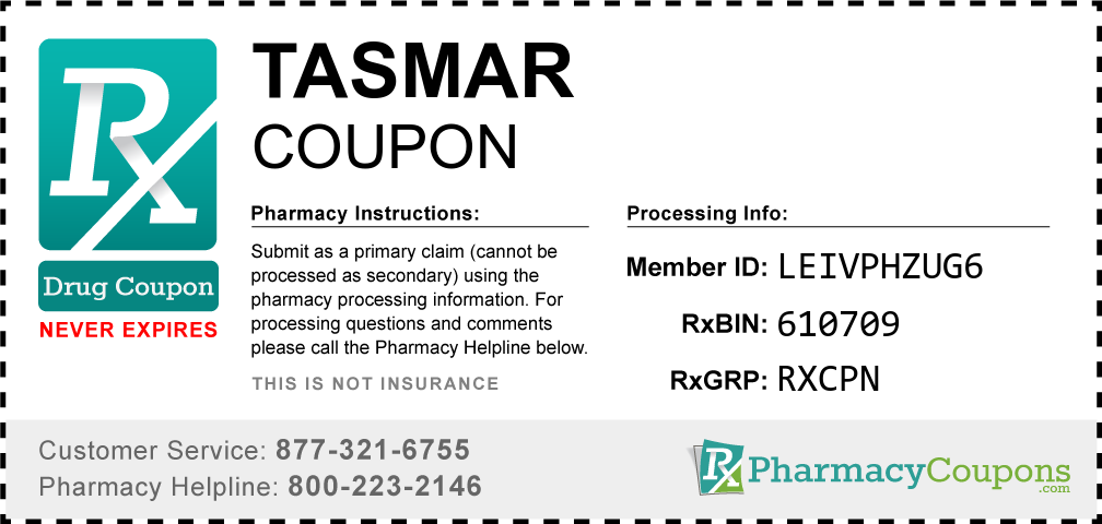 Tasmar Prescription Drug Coupon with Pharmacy Savings