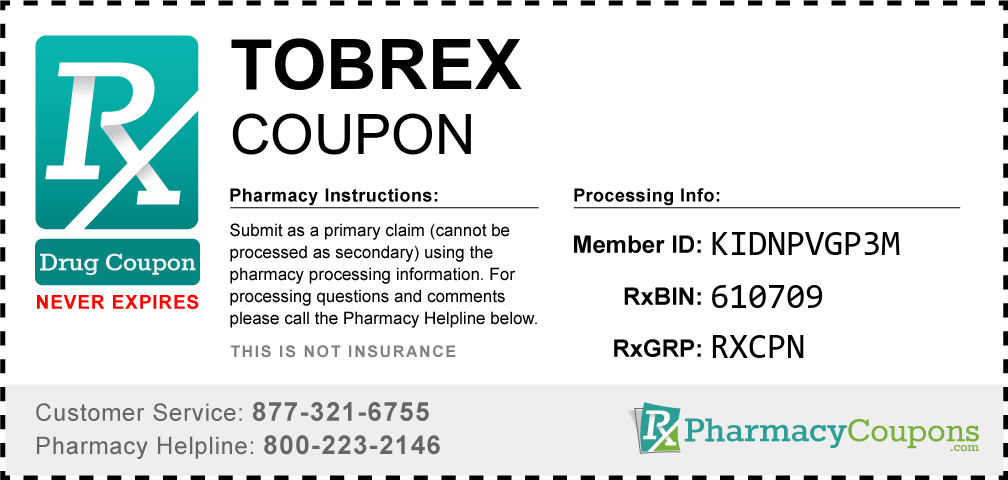 Tobrex Prescription Drug Coupon with Pharmacy Savings