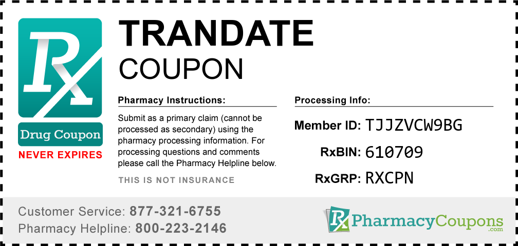 Trandate Prescription Drug Coupon with Pharmacy Savings