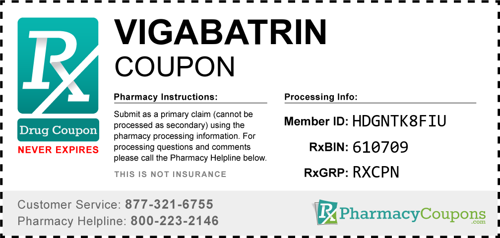 Vigabatrin Prescription Drug Coupon with Pharmacy Savings