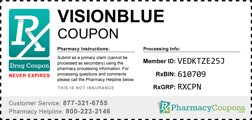 Visionblue Prescription Drug Coupon with Pharmacy Savings
