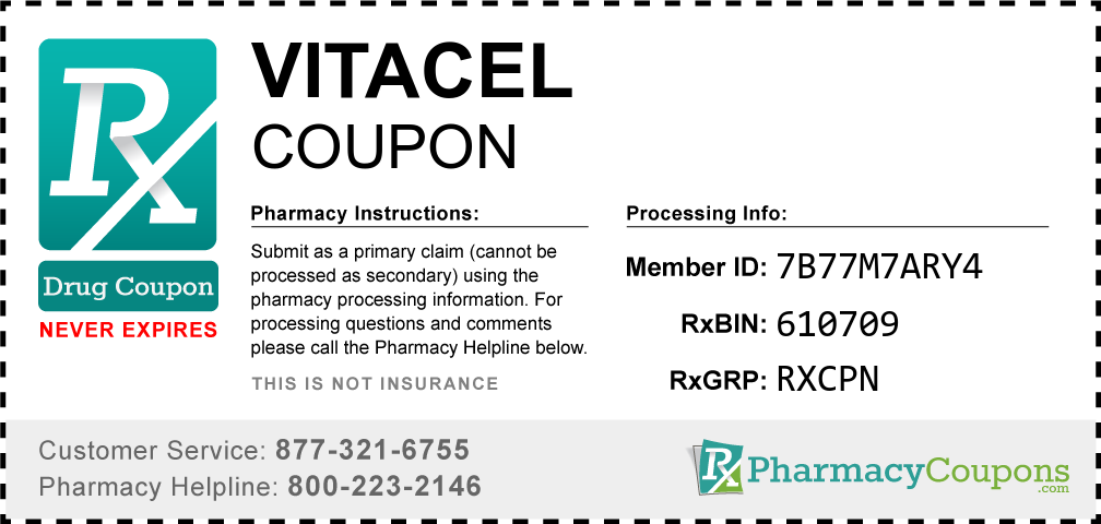 Vitacel Prescription Drug Coupon with Pharmacy Savings