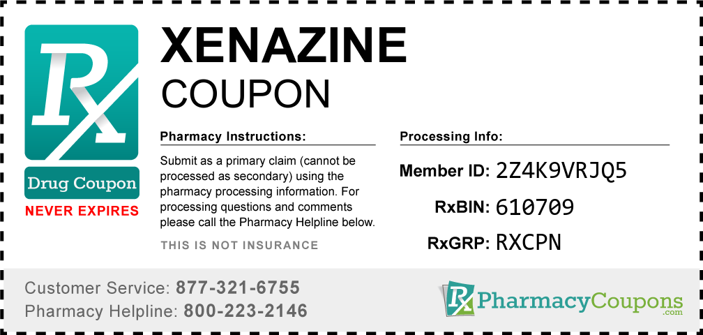 Xenazine Prescription Drug Coupon with Pharmacy Savings