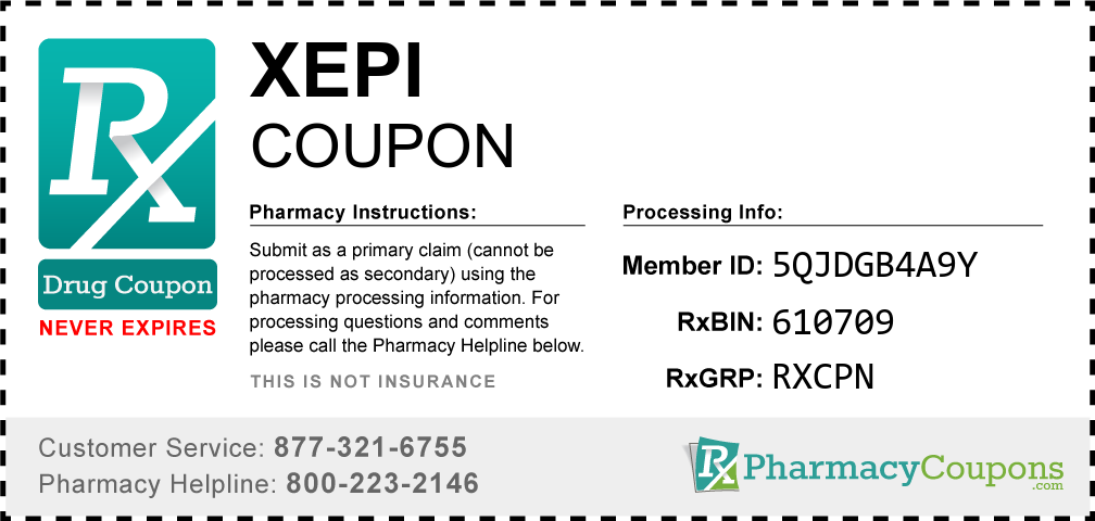 Xepi Prescription Drug Coupon with Pharmacy Savings