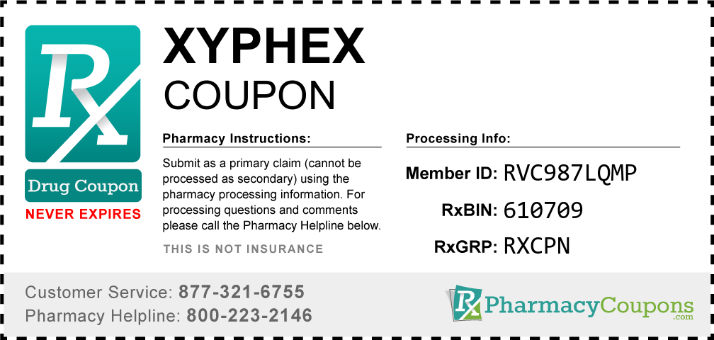 Xyphex Prescription Drug Coupon with Pharmacy Savings